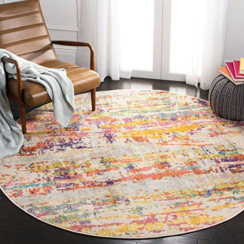 Safavieh Madison 7-Foot Round Modern Abstract Rug: $69.98 Safavieh Madison 7-Foot Round Modern Abstract Rug: $69.98
