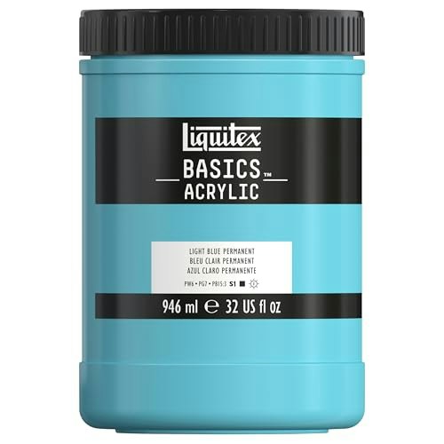 Liquitex Basics 32-oz Light Blue Permanent Acrylic Paint: $27.35 Liquitex Basics 32-oz Light Blue Permanent Acrylic Paint: $27.35