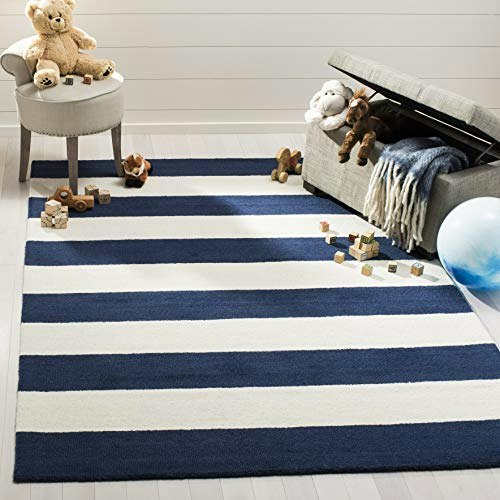 Safavieh Kids Collection 9' x 12' Handmade Wool Stripe Area Rug: $393.59 Safavieh Kids Collection 9' x 12' Handmade Wool Stripe Area Rug: $393.59