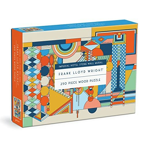 Galison Frank Lloyd Wright Imperial Hotel Stone Wall Mural 250-Piece Wood Puzzle: $15.17 Galison Frank Lloyd Wright Imperial Hotel Stone Wall Mural 250-Piece Wood Puzzle: $15.17