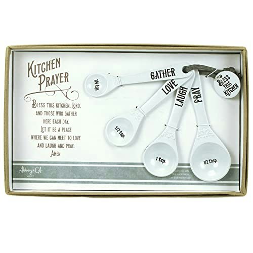Abbey & Ca Gift Bless This Kitchen Measuring Spoon 4-Piece Set: $14.90