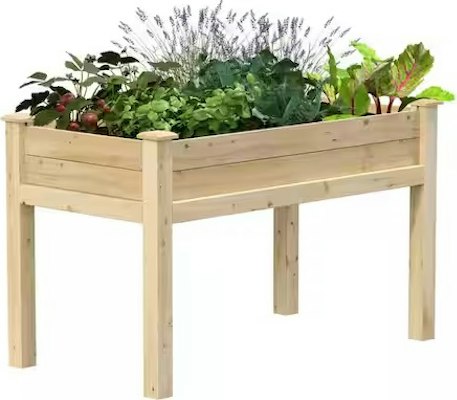 Greenes Fence Natural Cedar Elevated Rectangular Raised Bed w/ Legs for $74 + free shipping