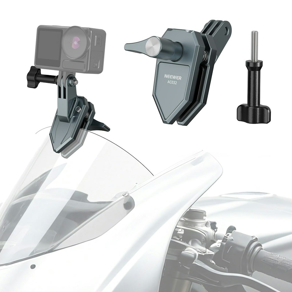 Neewer Motorcycle Windshield Action Camera Clamp Mount: $9.19