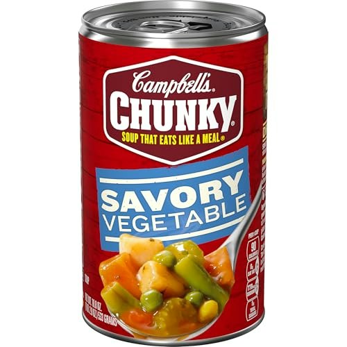 Campbell’s Chunky Savory Vegetable Soup 18.8-oz. Can: $1.98 Campbell’s Chunky Savory Vegetable Soup 18.8-oz. Can: $1.98