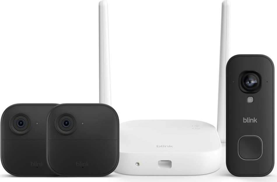 Blink Outdoor XR+ 2-Camera System w/ Wired Doorbell 2K+: $79