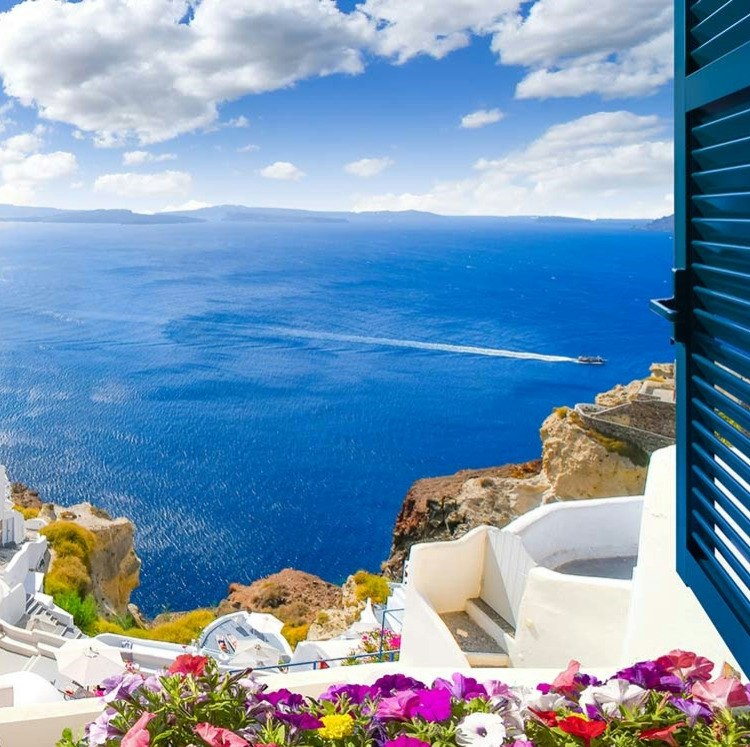 9-Night Athens, Mykonos, and Santorini Flight and Hotel Vacation: From $3,178 for 2