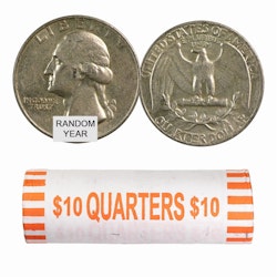 U.S. Mint 90% Silver US Coins $10 Face Value Roll for $393 + free shipping