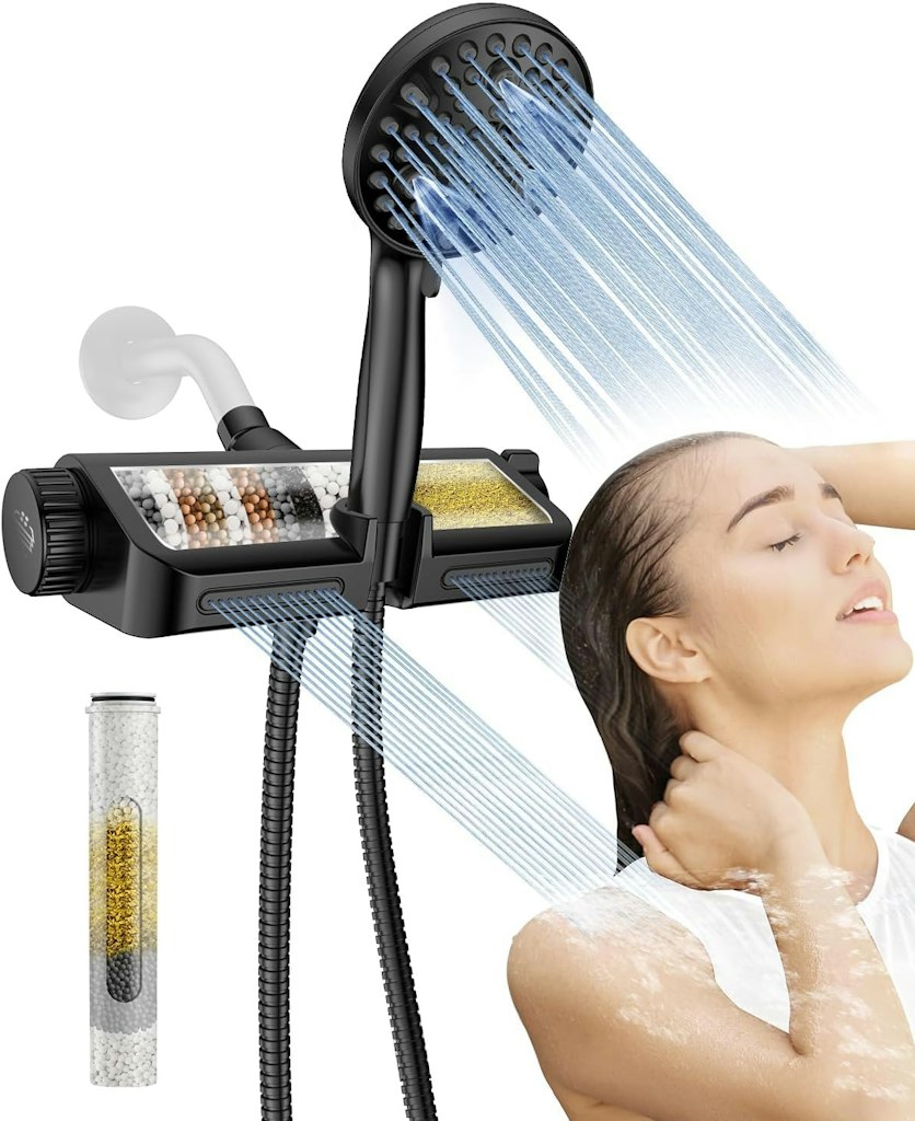 MakeFit Filtered Shower Head w/ Handheld Combo: $40