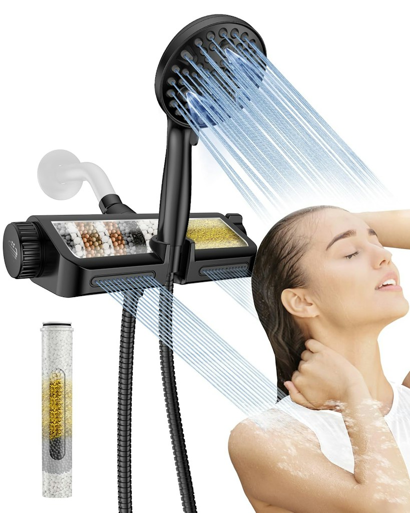 MakeFit Filtered Shower Head w/ Handheld Combo: $36