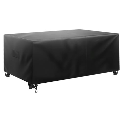 Vevor 98x78x32-Inch Heavy Duty Rectangular Patio Furniture Cover: $25.51