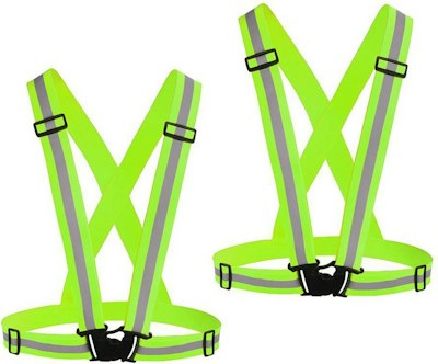 Reflective Running Vest 2-Pack for $8 + free shipping w/ Prime