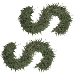 6-Foot Artificial Cedar Christmas Garland 2-Pack for $38 + free shipping
