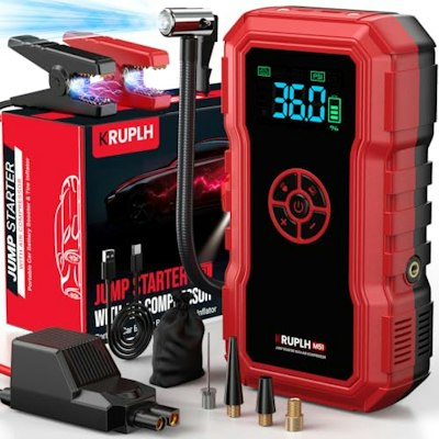 9,000A 150-PSI Jump Starter and Air Compressor for $52 + free shipping
