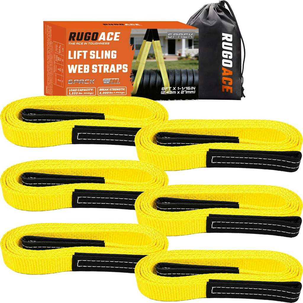 Lift Sling Web Straps 6-Pack: $9.99