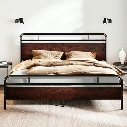 Sha Cerlin King Size Metal Bed Frame: $143.89