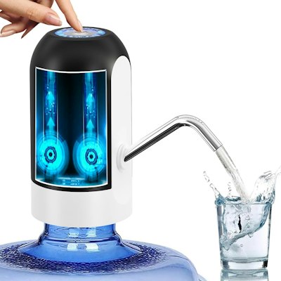 Myvision 5-Gallon USB Rechargeable Water Bottle Pump Dispenser for $10 + free shipping w/ Prime
