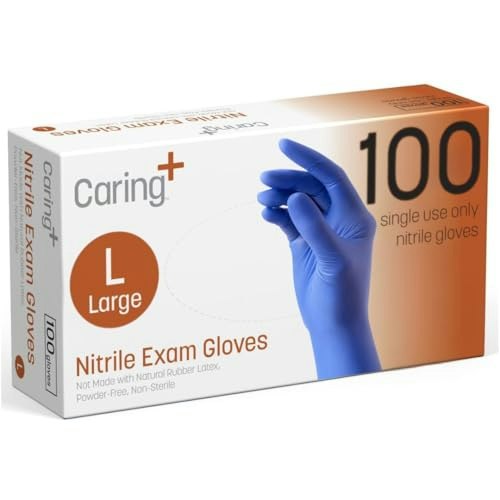 Caring Large Nitrile Exam Gloves 100-Pack: $9.99 Caring Large Nitrile Exam Gloves 100-Pack: $9.99