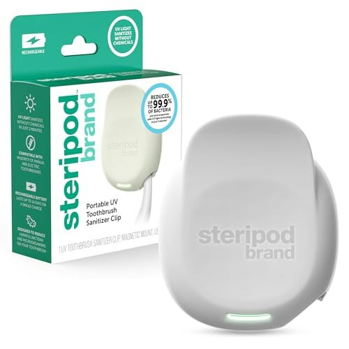 Steripod Portable UV Toothbrush Sanitizer Clip: $15.78