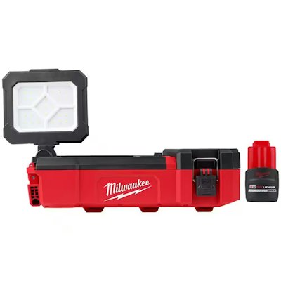 Milwaukee M12 12V Cordless Packout Flood Light Kit for $129 + free shipping