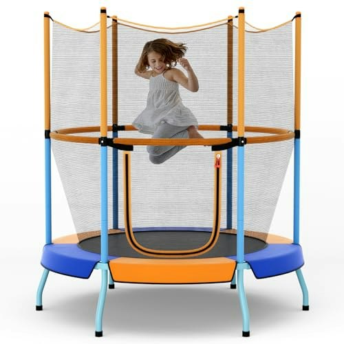 Goplus 48-Inch Kids Trampoline with Enclosure Net: $84.99 Goplus 48-Inch Kids Trampoline with Enclosure Net: $84.99