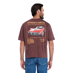 Chevy Corvette Men's Cropped Graphic Tee for $3 + free shipping w/ $35