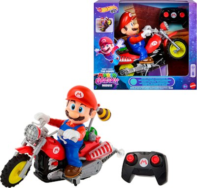 Hot Wheels Mario Wheelie Motocross RC Motorcycle for $27 + free shipping