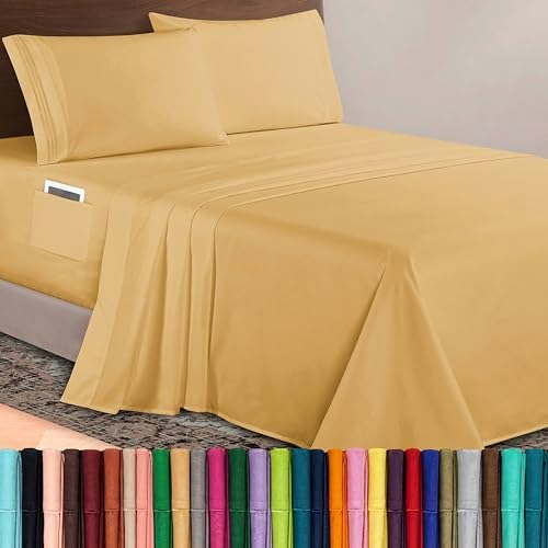 Elegant Comfort 4-Piece King Sheet Set: $36.99