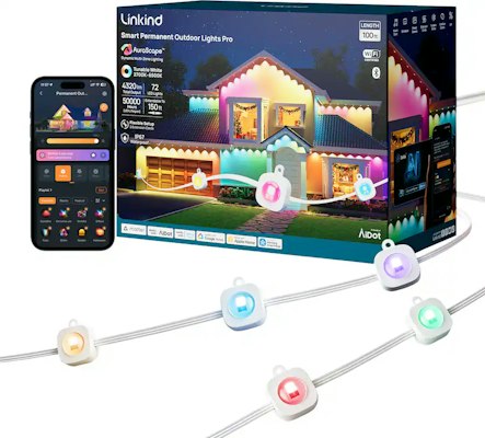 Linkind 100-Foot Smart Permanent Outdoor Lights Pro for $90 + free shipping