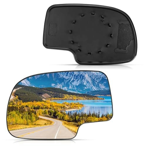 BDFHYK Driver Side Side-View Mirror Glass with Backing Plate: $13.09