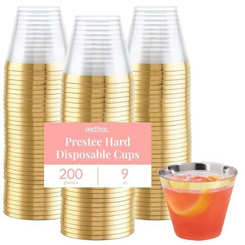 Prestee 9-oz. Disposable Plastic Cups 200-Pack: $32.99