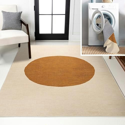 Jonathan Y Cirkel 8x10-Foot Machine Washable Area Rug: $72.62