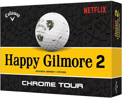 Callaway 2025 Chrome Tour Happy Gilmore 2 Truvis Golf Ball 12-Pack for $50 + free shipping