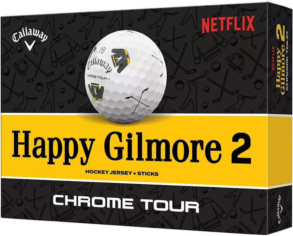 Callaway 2025 Chrome Tour Happy Gilmore 2 Truvis Golf Ball 12-Pack: $50