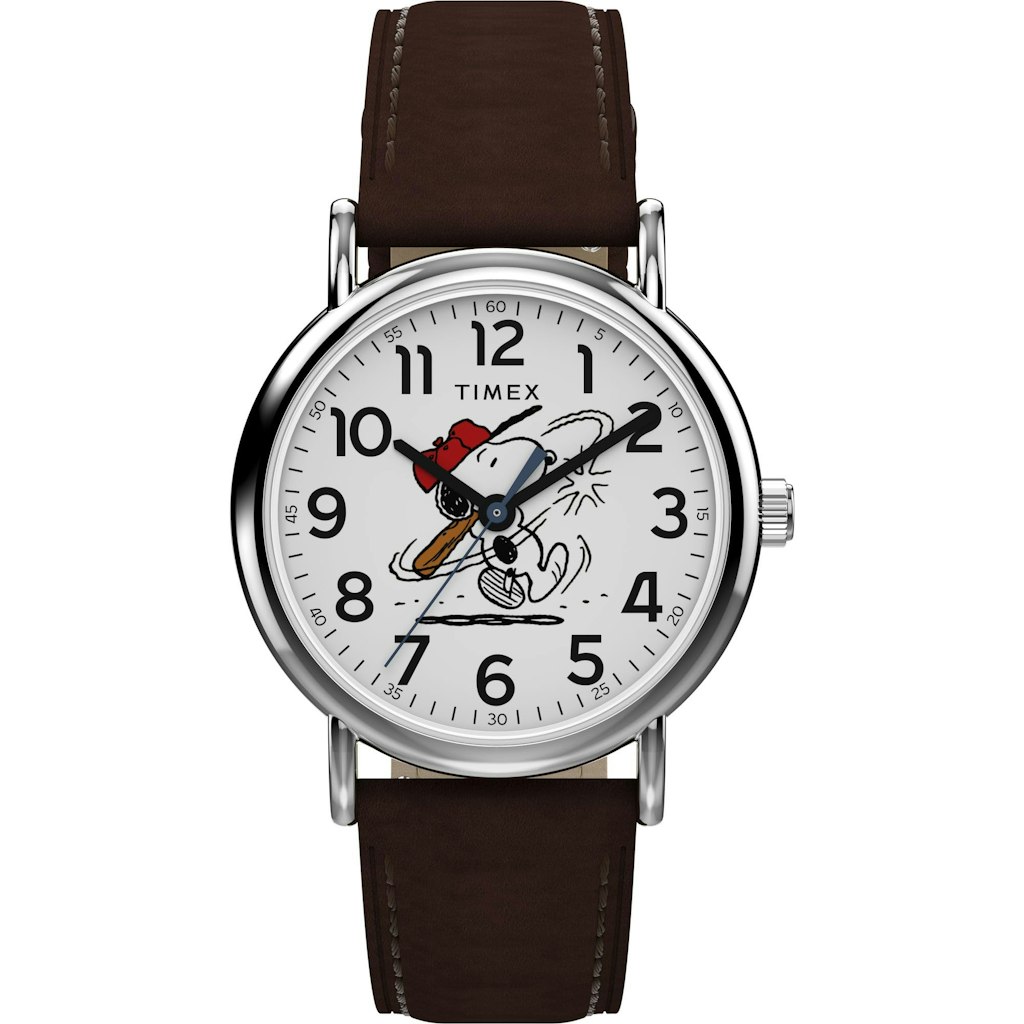 Timex Peanuts Men's Weekender Baseball 38mm Analog Watch: $70