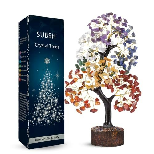 Subsh 10-Inch 300-Bead 7 Chakra Tree of Life: $29.99