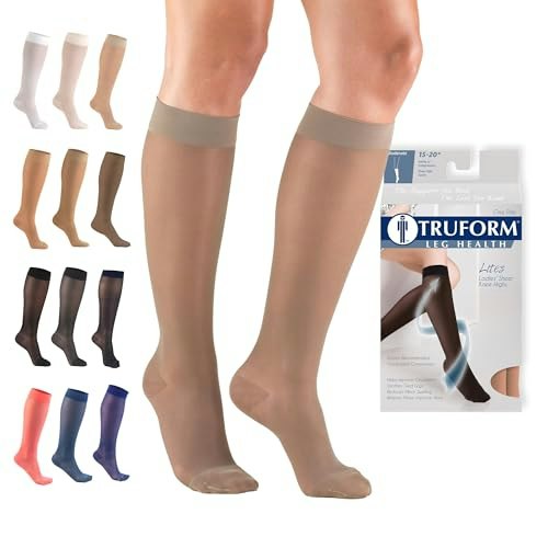Truform Women's 15-20 mmHg Knee High Sheer Compression Stockings: $4.26 Truform Women's 15-20 mmHg Knee High Sheer Compression Stockings: $4.26