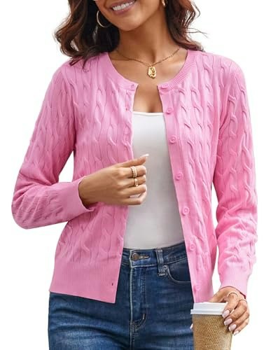 Grace Karin Women's Cable Knit Cardigan Sweater: $19.54 Grace Karin Women's Cable Knit Cardigan Sweater: $19.54
