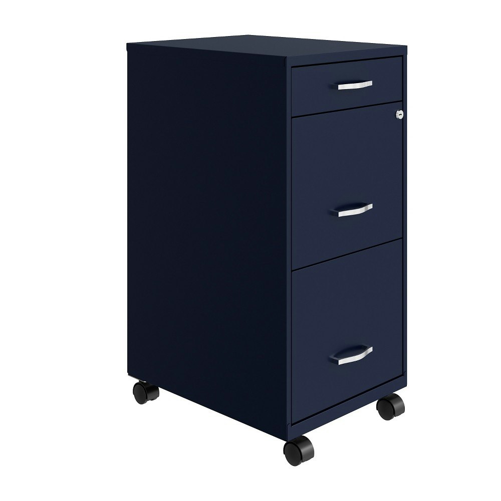 Space Solutions 18-Inch Deep 3-Drawer Mobile Letter-Width Vertical File Cabinet: $119.99 Space Solutions 18-Inch Deep 3-Drawer Mobile Letter-Width Vertical File Cabinet: $119.99