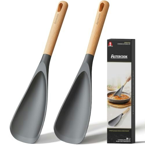 Astercook Silicone Cooking Spoon 2-Pack: $9.98 Astercook Silicone Cooking Spoon 2-Pack: $9.98