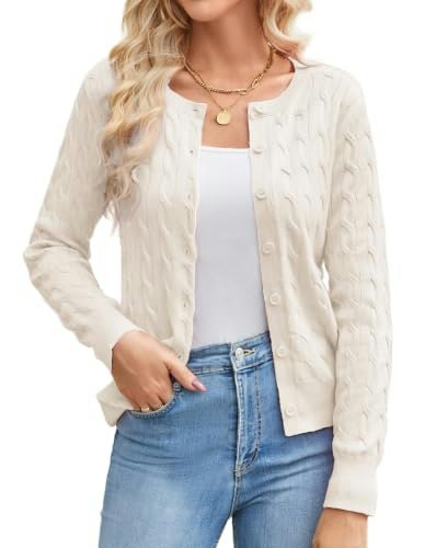 Grace Karin Women's Cable Knit Cardigan Sweater: $25.49 Grace Karin Women's Cable Knit Cardigan Sweater: $25.49