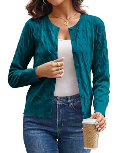 Grace Karin Women's Cable Knit Cardigan Sweater: $25.49 Grace Karin Women's Cable Knit Cardigan Sweater: $25.49
