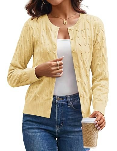 Grace Karin Women's Cable Knit Cardigan Sweater: $25.49 Grace Karin Women's Cable Knit Cardigan Sweater: $25.49