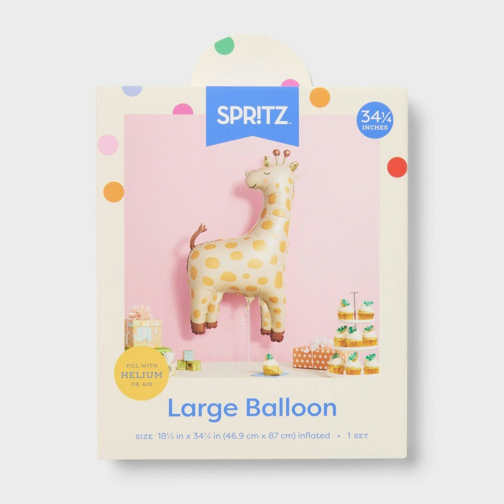 Spritz Large Giraffe Foil Balloon: $8 Spritz Large Giraffe Foil Balloon: $8