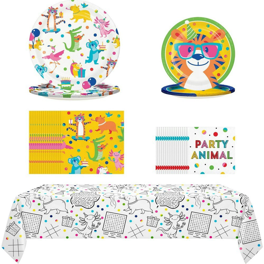 Say Hooray! Animal Jamboree Disposable Dinnerware Set: $31.99 Say Hooray! Animal Jamboree Disposable Dinnerware Set: $31.99