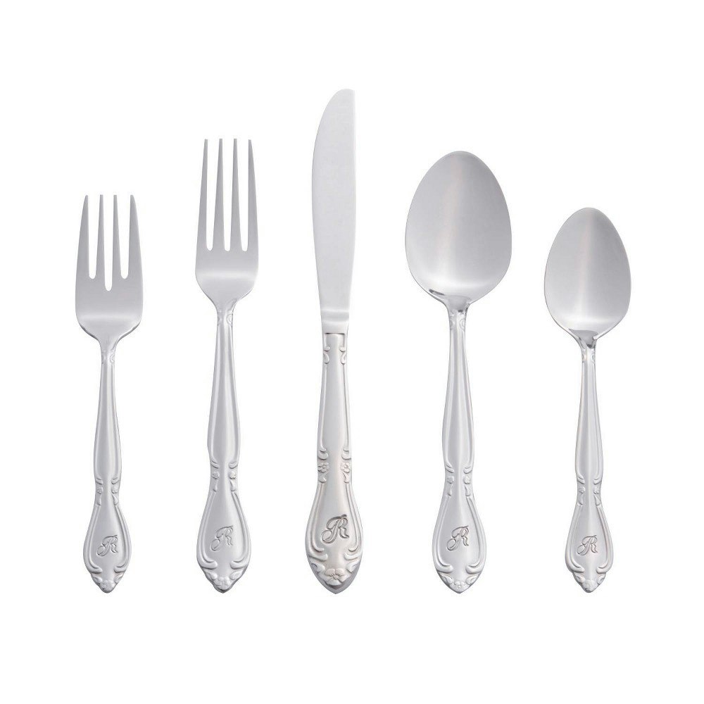 RiverRidge Rose 46-Piece Stainless Steel Flatware Set: $47.99 RiverRidge Rose 46-Piece Stainless Steel Flatware Set: $47.99