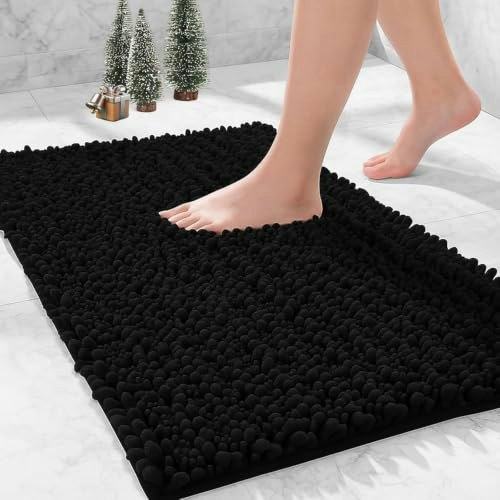 Ruggnovea 32" x 20" Chenille Bathroom Rug: $19.54 Ruggnovea 32" x 20" Chenille Bathroom Rug: $19.54