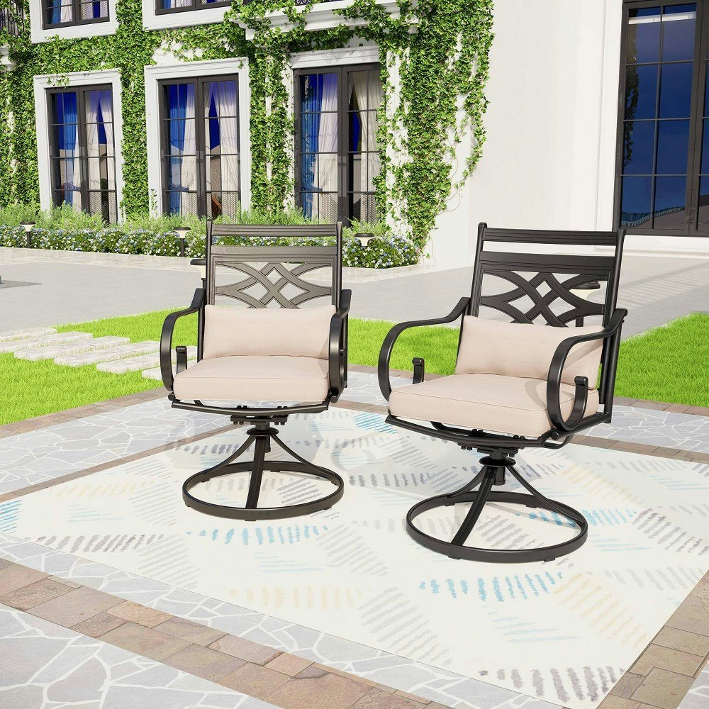 Captiva Designs Outdoor Swivel Dining Chairs 2-Pack: $299.99 Captiva Designs Outdoor Swivel Dining Chairs 2-Pack: $299.99
