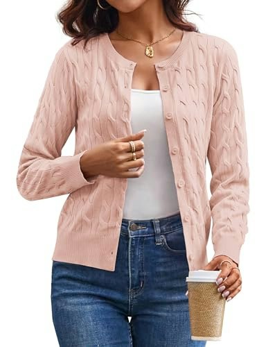 Grace Karin Women's Cable Knit Cardigan Sweater: $24.98
