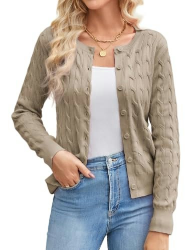 Grace Karin Women's Cable Knit Cardigan Sweater: $27.99 Grace Karin Women's Cable Knit Cardigan Sweater: $27.99