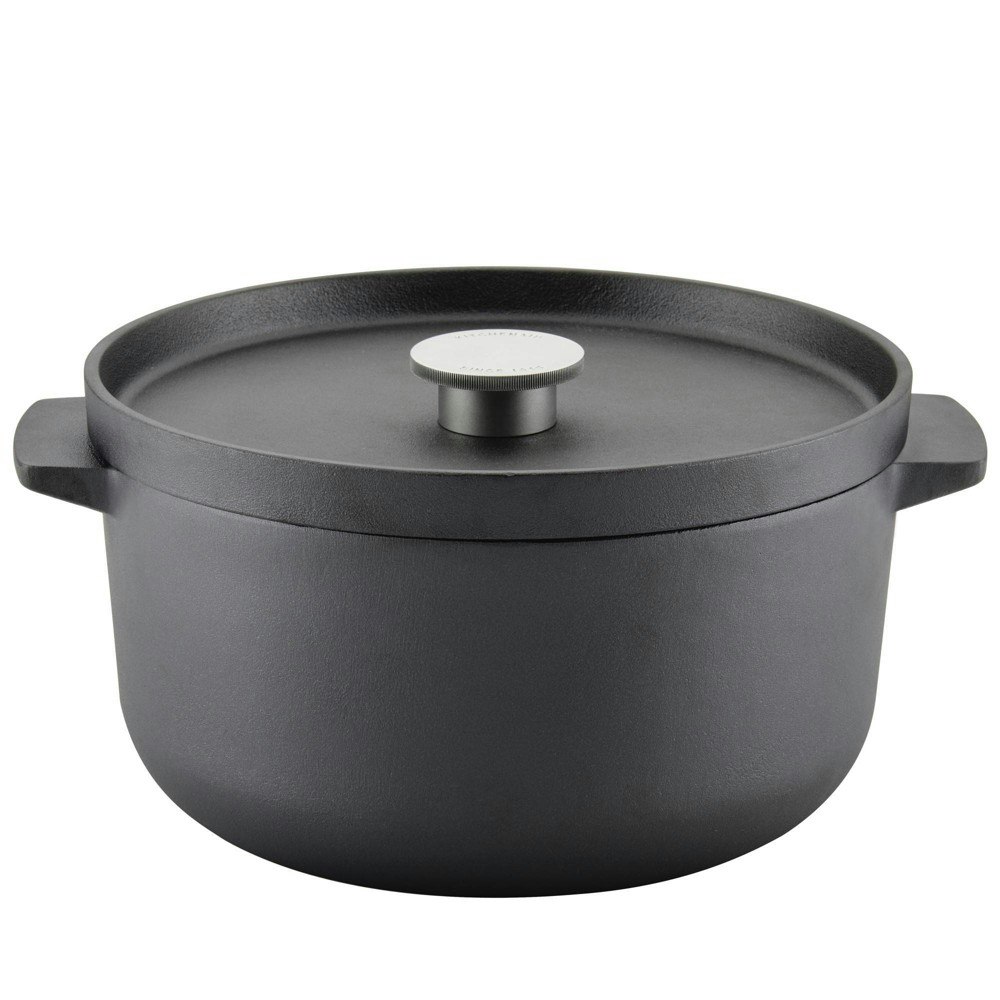 KitchenAid 6-Quart Round Pre-Seasoned Cast Iron Dutch Oven: $129.99